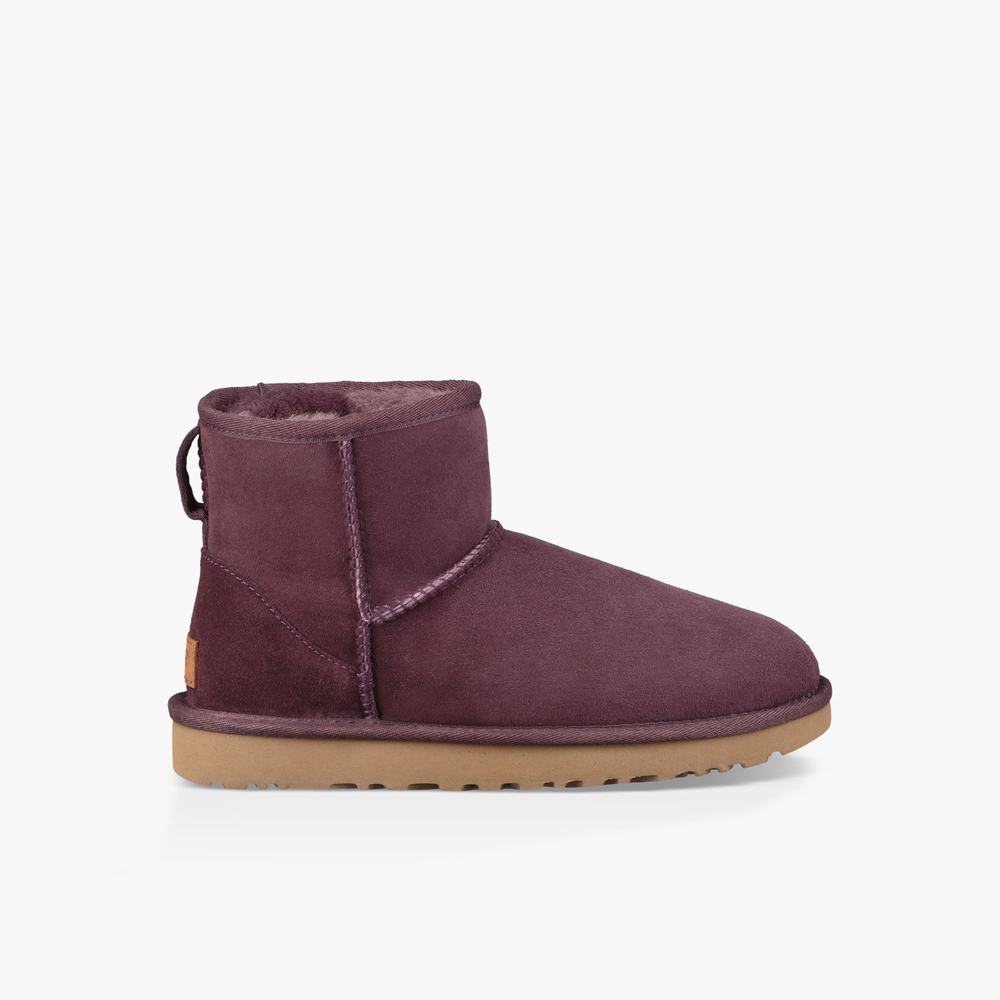 Bottes Classic UGG Classic Mini II Femme Violette Soldes 304LAVBM